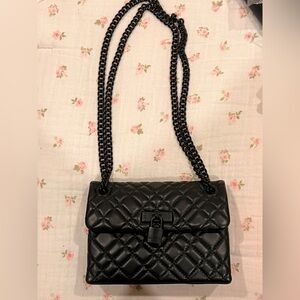 Kurt Geiger Black Quilted Crossbody Bag